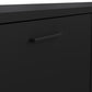 Media TV Unit with 2 Doors 1 Drawer in Black