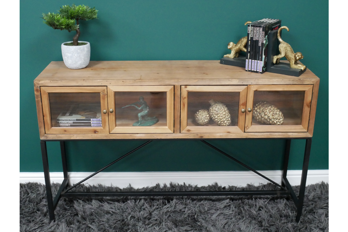 Industrial Wood Sideboard