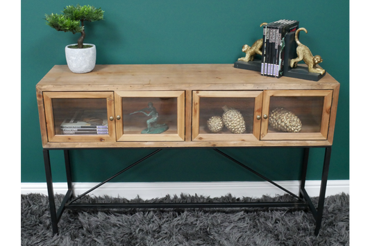 Industrial Wood Sideboard