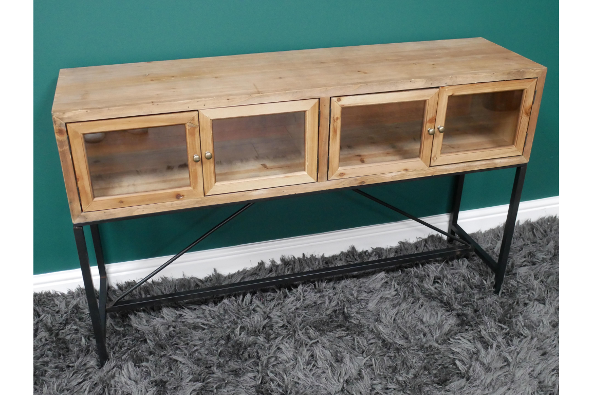 Industrial Wood Sideboard