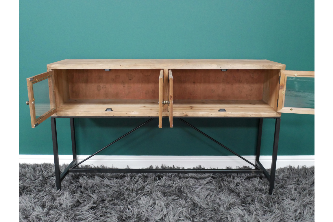 Industrial Wood Sideboard