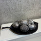 Motta Living Decorative Black/Brown Leaf Dish with Ornamental Display 1