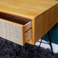 Retro Rattan Bedside Cabinet