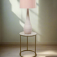 Large Teardrop Lamp- Pastel Pink