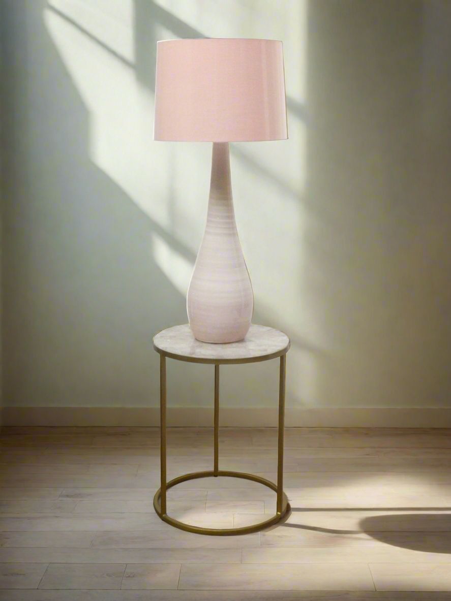 Large Teardrop Lamp- Pastel Pink