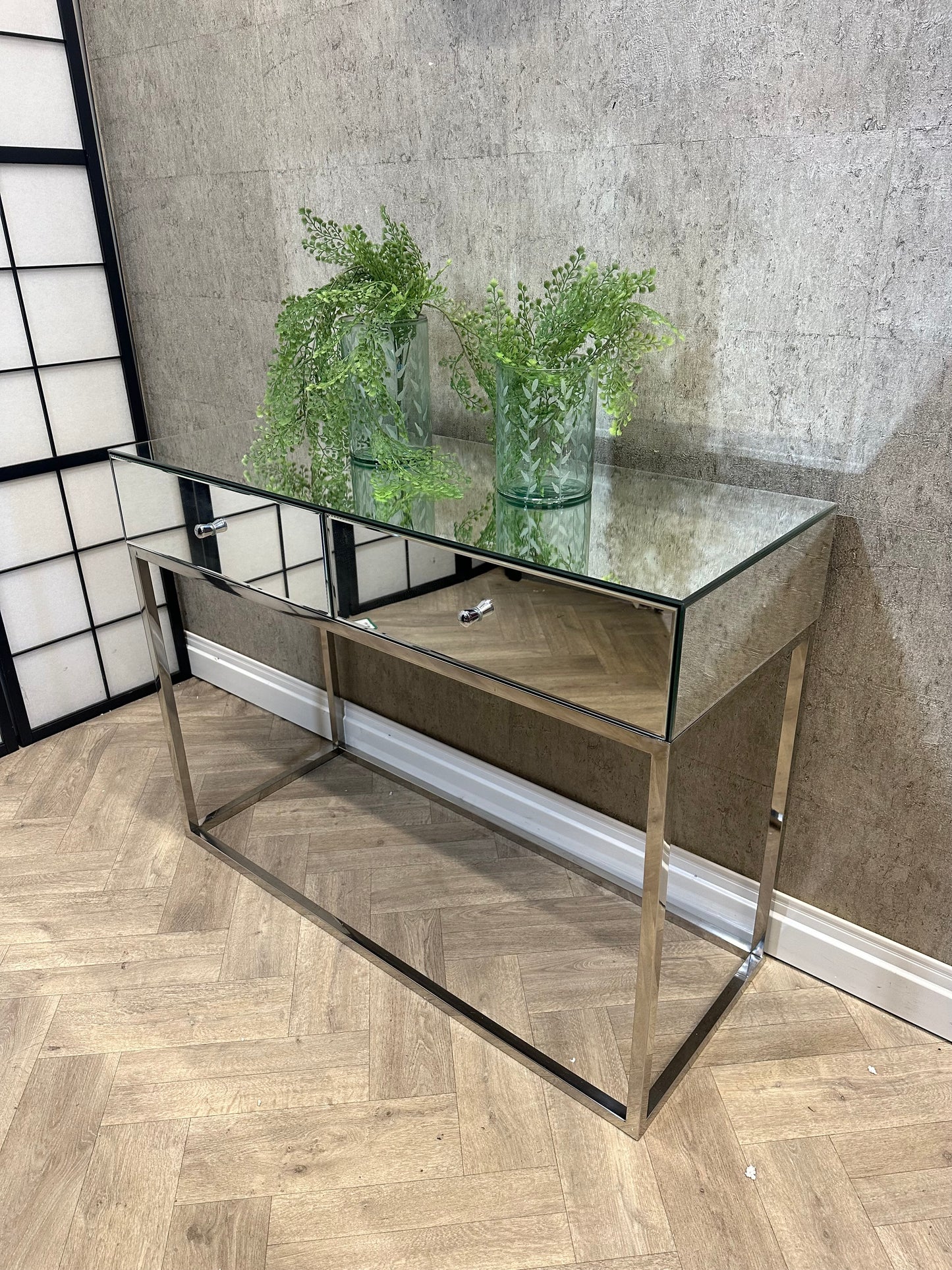 Claudia Mirrored Console Table by JD Williams