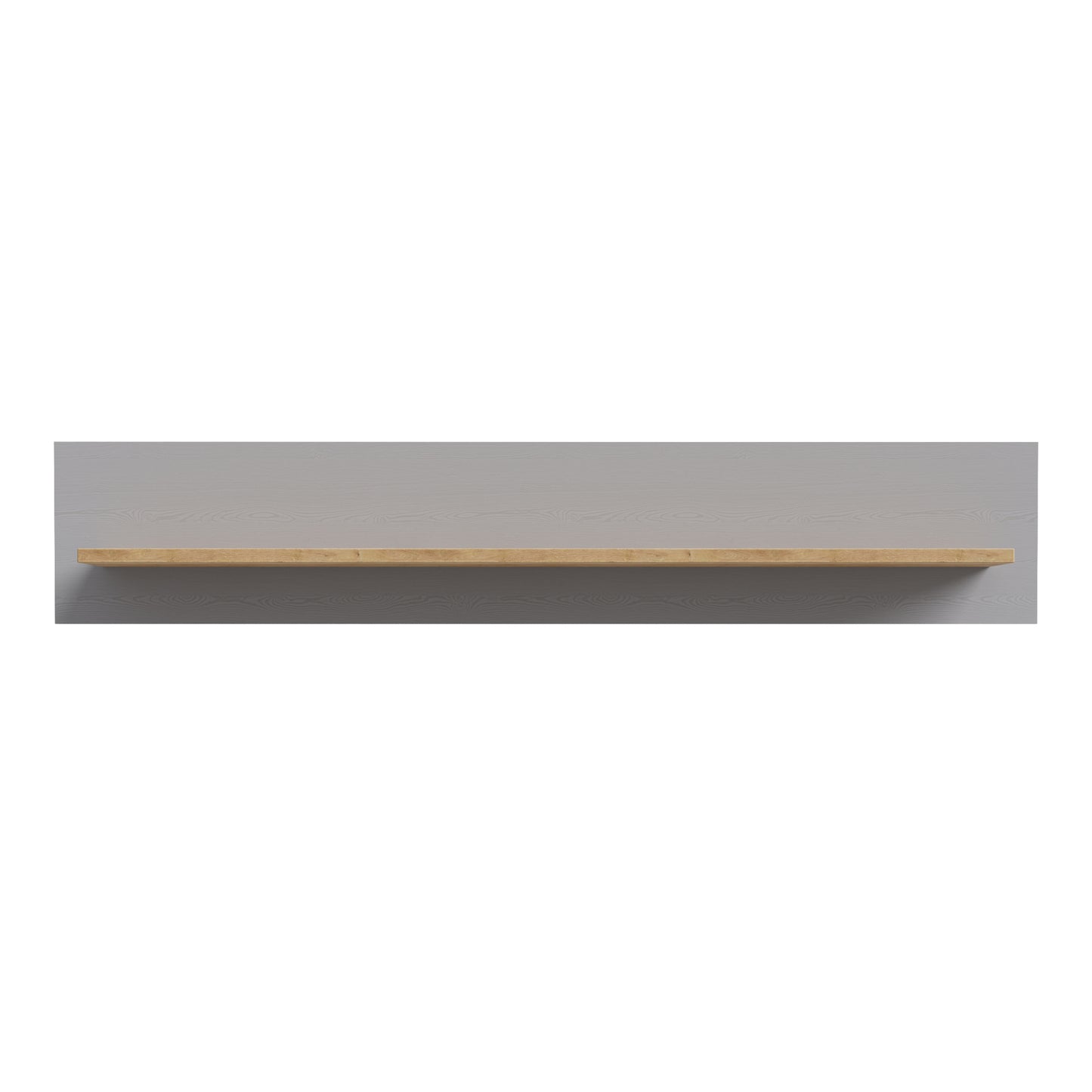 Bohol 160cm Wall Shelf in Riviera Oak/Grey Oak