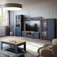 Bohol 2 Door 1 Drawer TV Unit  in Riviera Oak/Navy