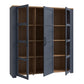 Bohol 3 Door Large Display Cabinet in Riviera Oak/Navy