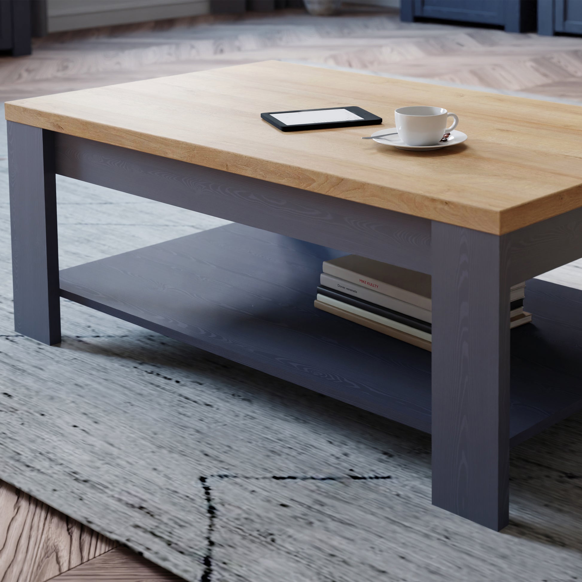 Bohol Coffee Table in Riviera Oak/Navy