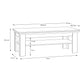 Illopa Coffee Table in Oak Nelson/Snowy Oak