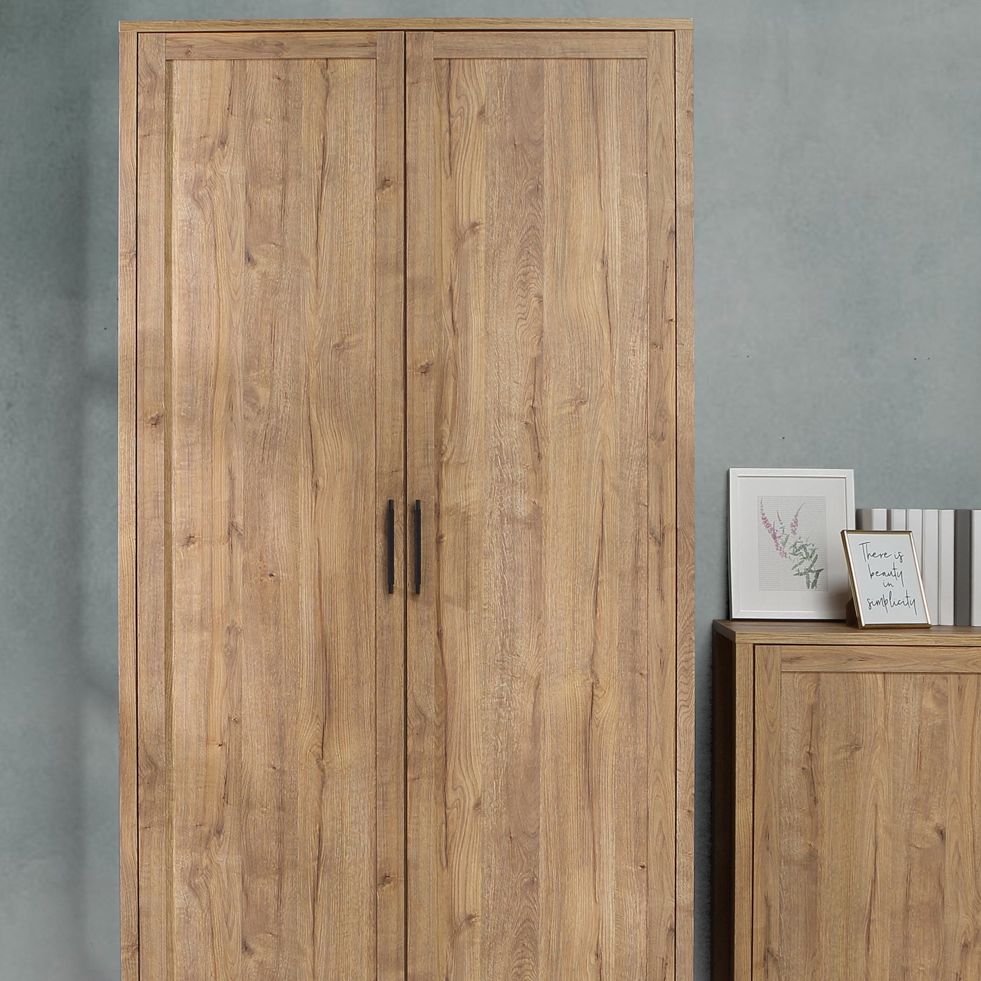 Malte Brun Hallway Wardrobe in Waterford Oak