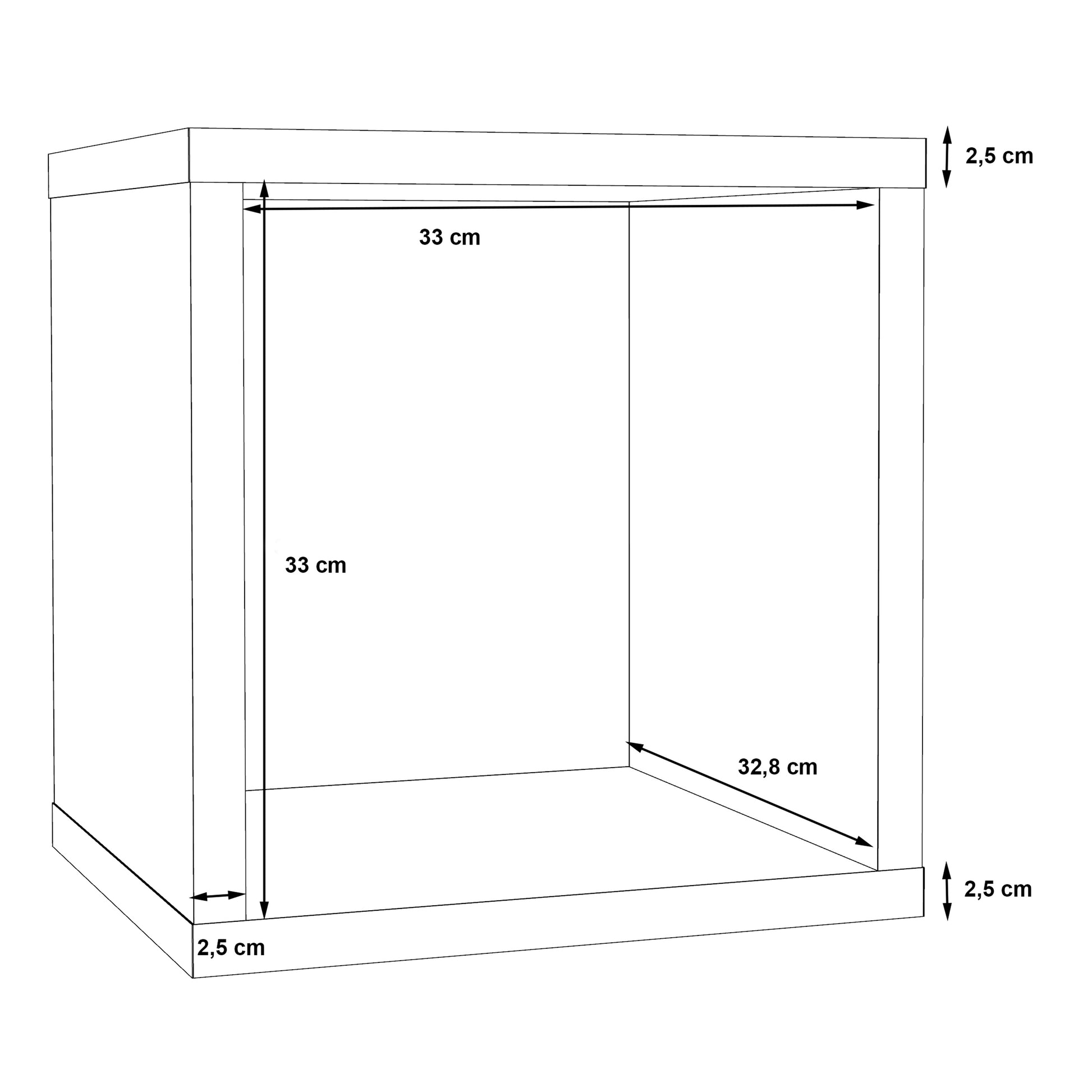 Mauro Singular Storage Unit in Matt White