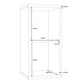 Mauro 1 Shelf Storage Unit in Matt White