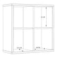 Mauro 2x2 Storage Unit in White High Gloss/White