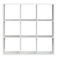 Mauro 3x3 Storage Unit in Matt White