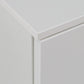 Sienna Wide Chest of 4 Drawers and 2 Doors in White/White High Gloss