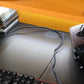 Tezaur Black/Orange Gaming Desk with Colour Changing LED