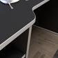 Tezaur Black Storage Gaming Desk 3 Shelves with Colour Changing LED