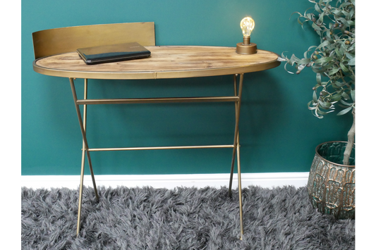 Compact Recycled Wood Desk