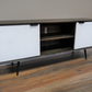 Venice Mango Wood & Iron Marble Effect TV Cabinet