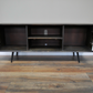 Venice Mango Wood & Iron Marble Effect TV Cabinet