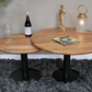 Mango Wood & Iron Base Set Of 2 Coffee Tables