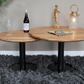 Mango Wood & Iron Base Set Of 2 Coffee Tables