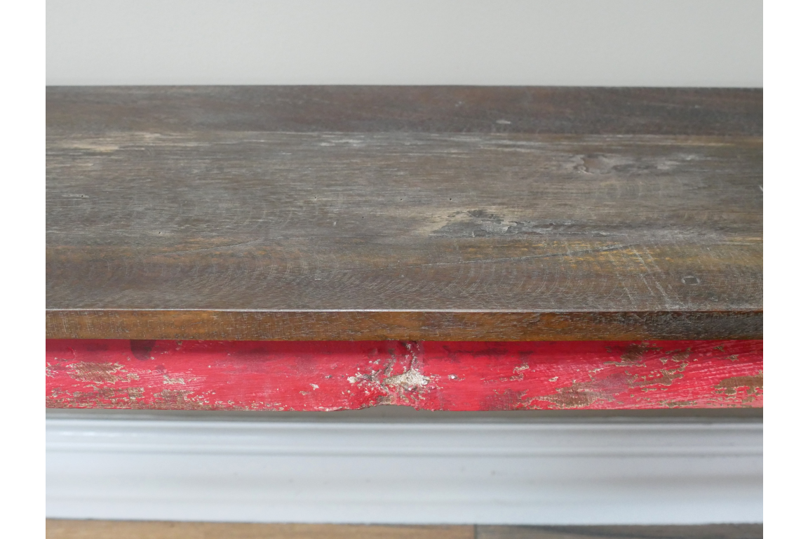 Reclaimed Red Bench - Large