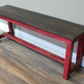 Reclaimed Red Bench - Small