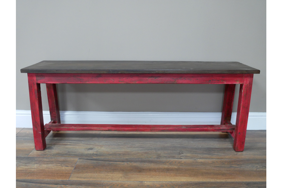 Reclaimed Red Bench - Small