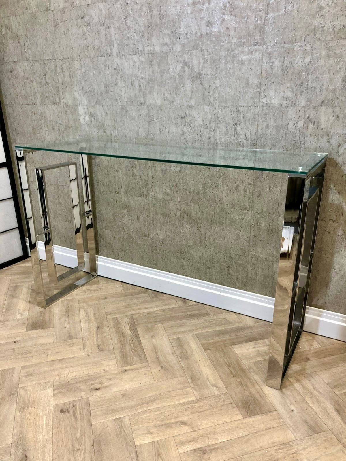 Native Home and Lifestyle Milano Silver Plated Console Table