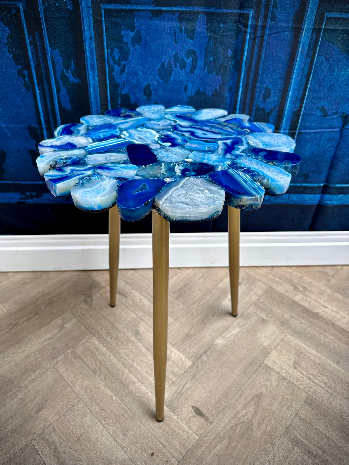 Myra Blue Agate End Table