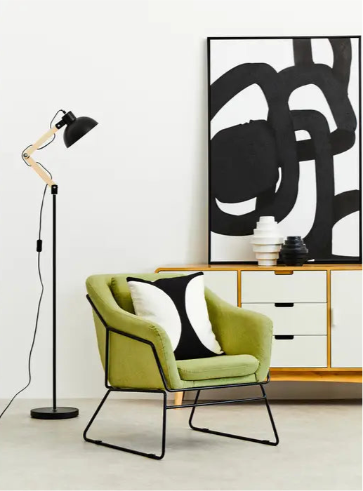 Stockholm Green Accent Velvet Armchair