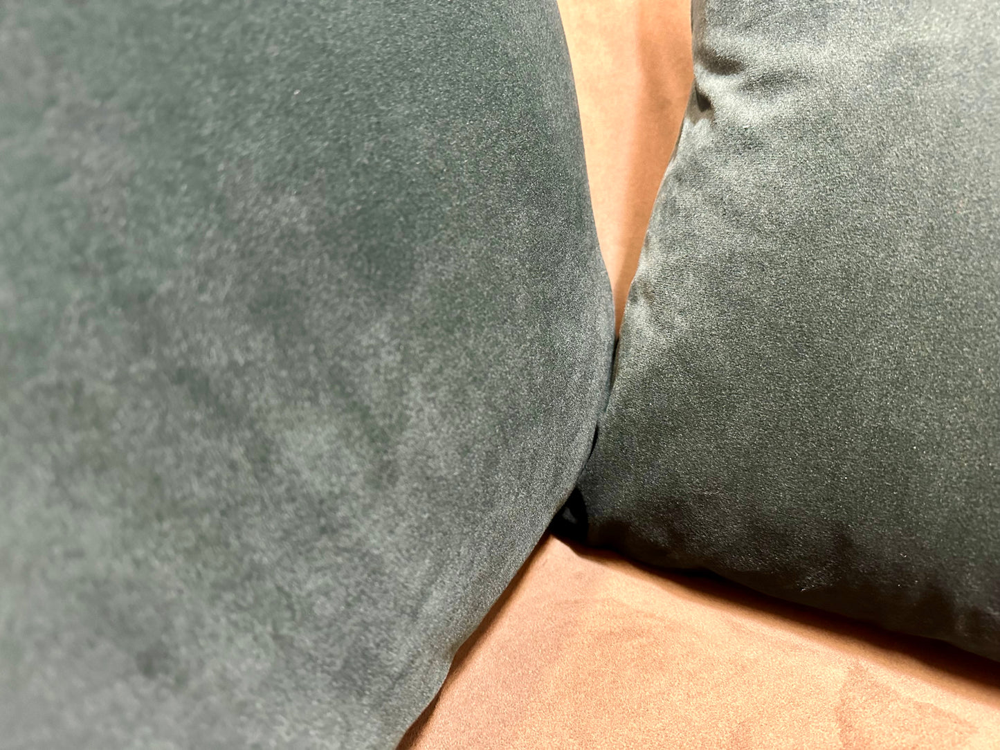 Julius  Set of 2 Velvet Cushions, 45 x 45cm, Forest Green