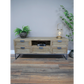 Industrial Solid Wood TV Cabinet with 5 Drawers & 1 Shelf