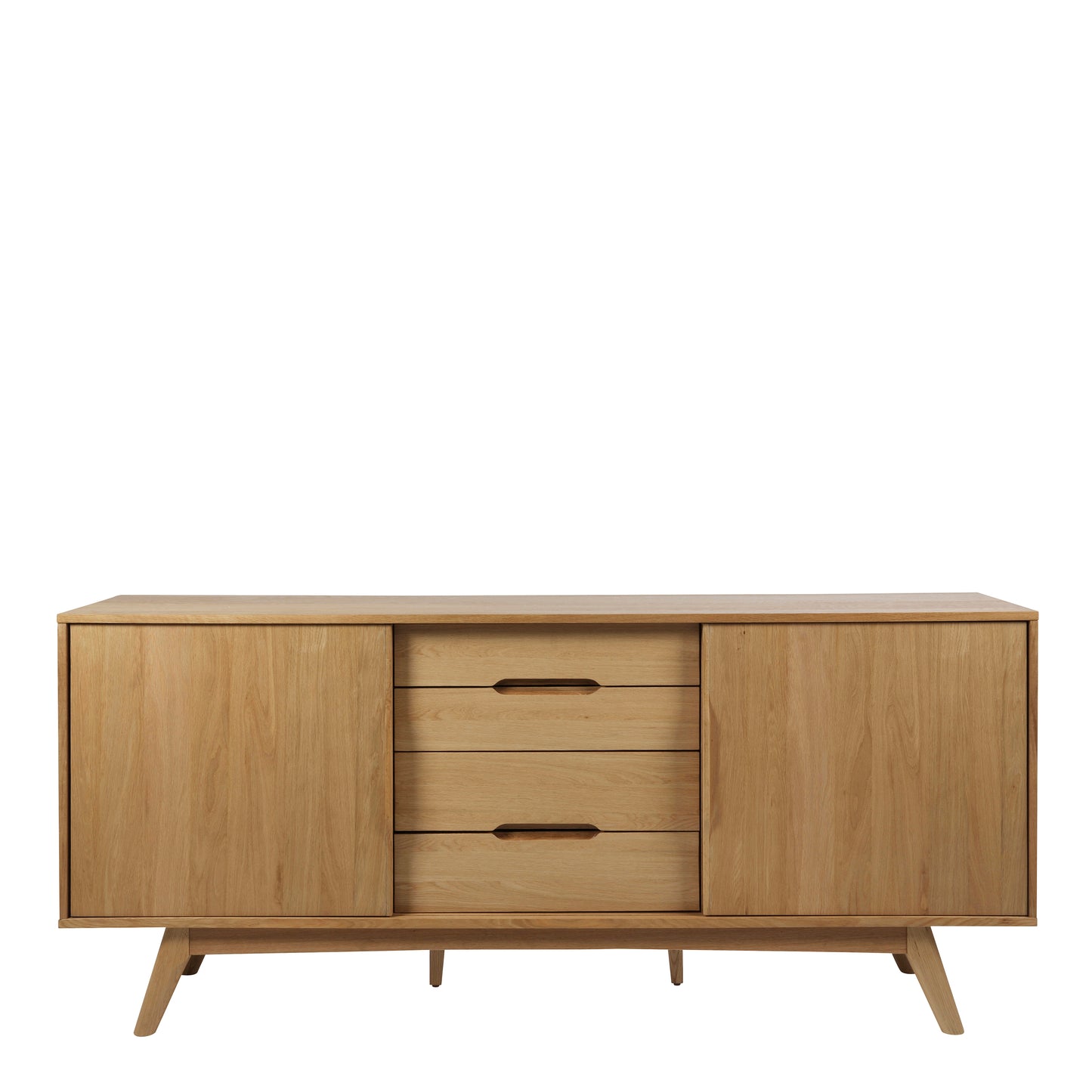 Marte 2 Door 4 Drawers Sideboard in Oak