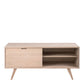 A-Line Sideboard with 4 Drawers and Sliding Door in White Oak