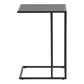 Seaford Black Metal Side Table with Black Top