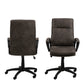 Brad Swivel Desk Chair with Armrest in Black