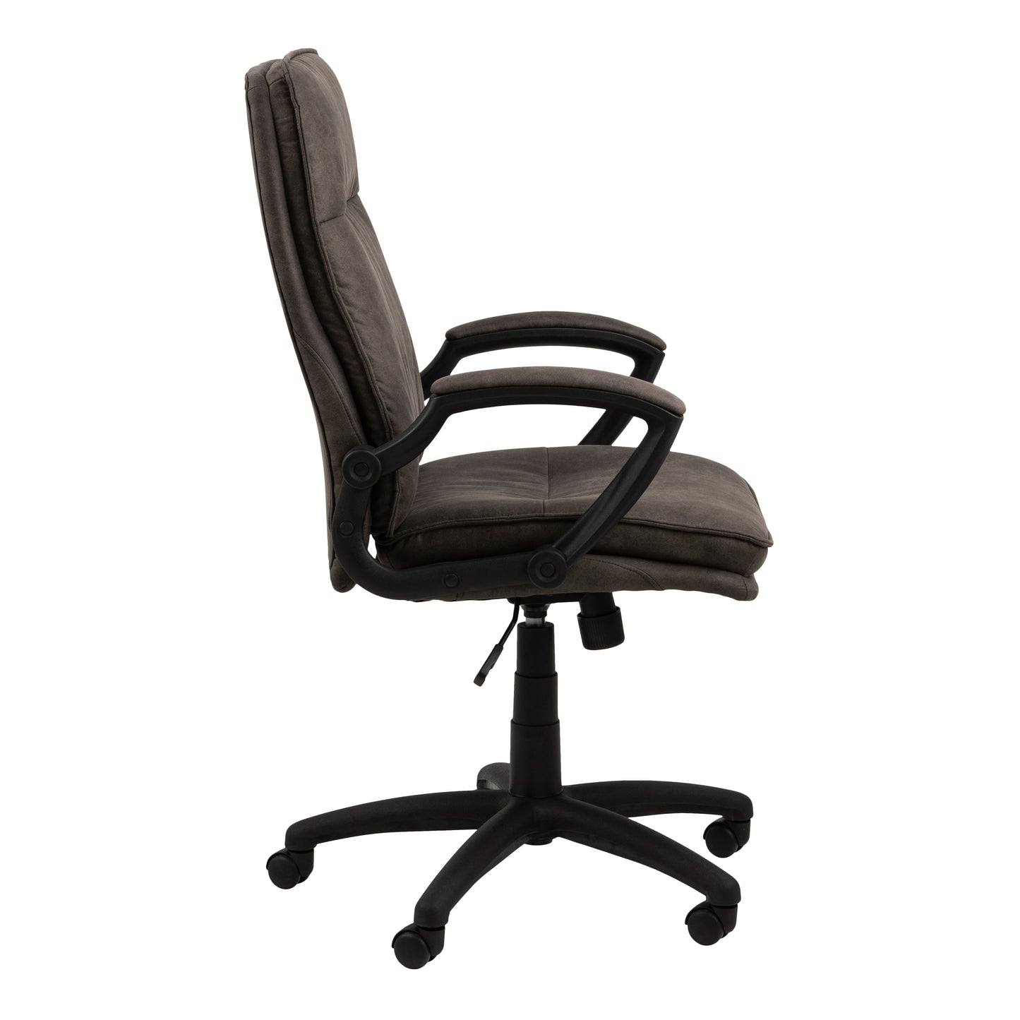 Brad Swivel Desk Chair with Armrest in Black