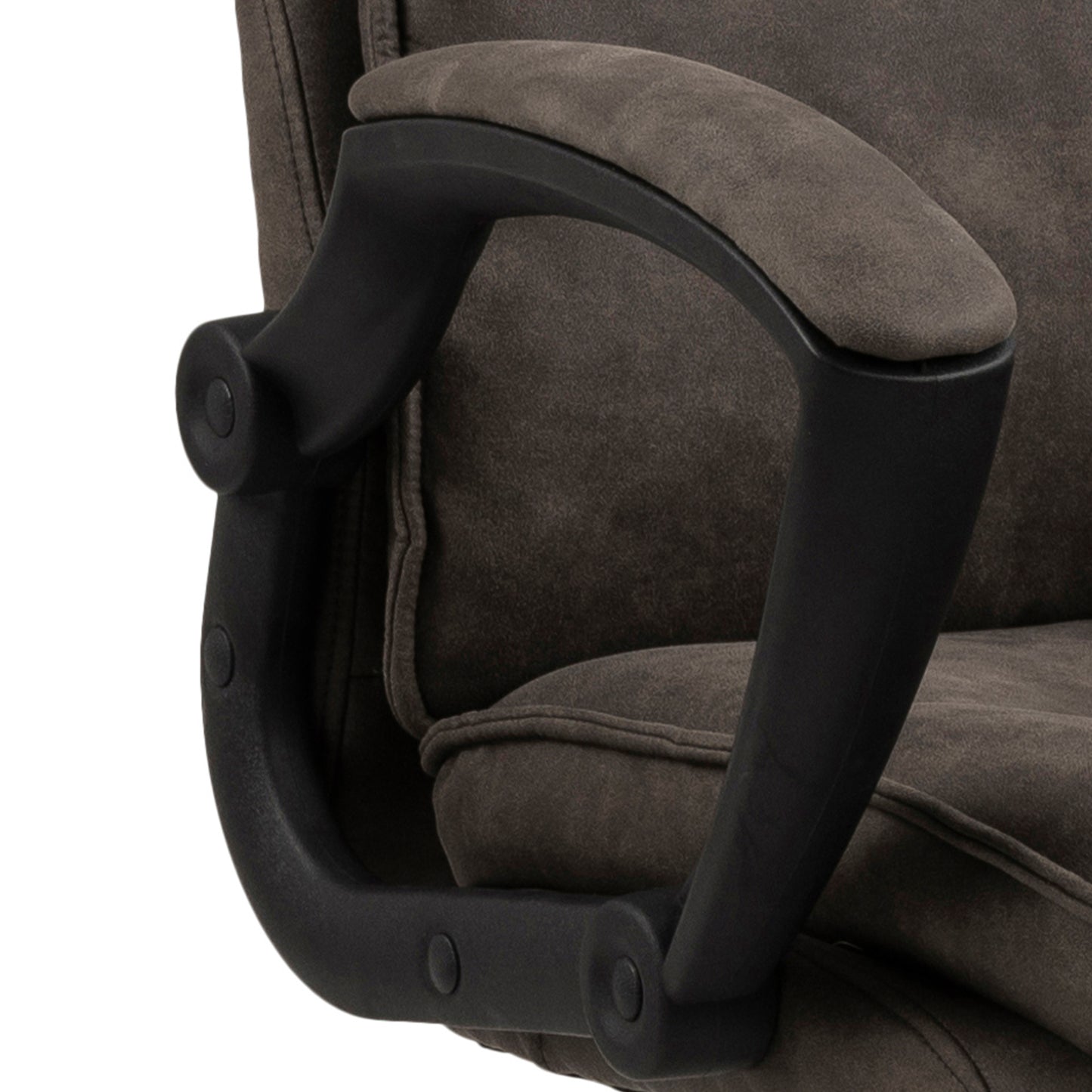 Brad Swivel Desk Chair with Armrest in Black