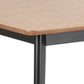 Roxby Dining Table in Oak & Black