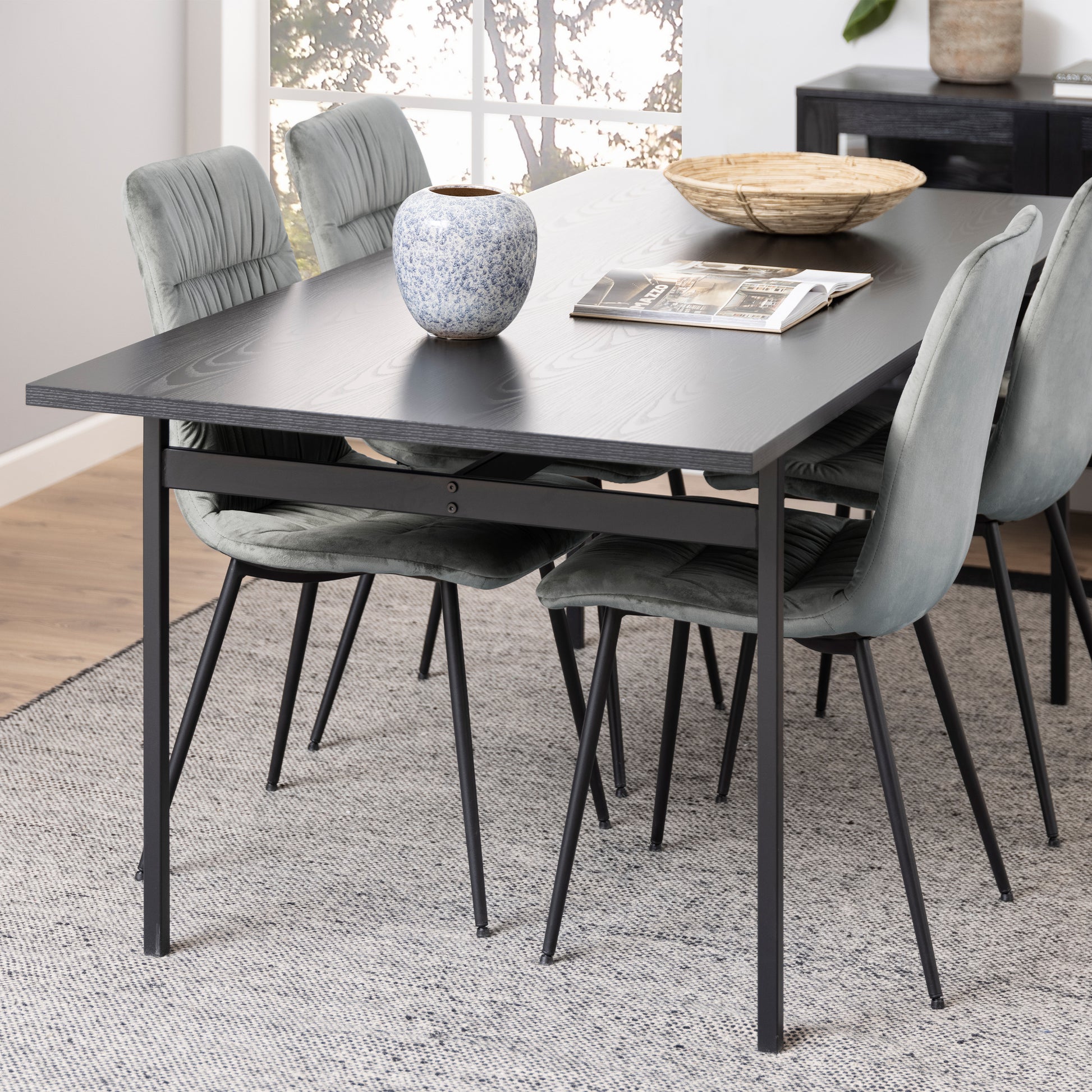 Angus Dining Table in Black