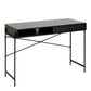 Angus Office Desk with Sliding Door in Black