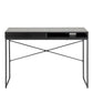 Seaford 1 Drawer Office Desk in Ash Black