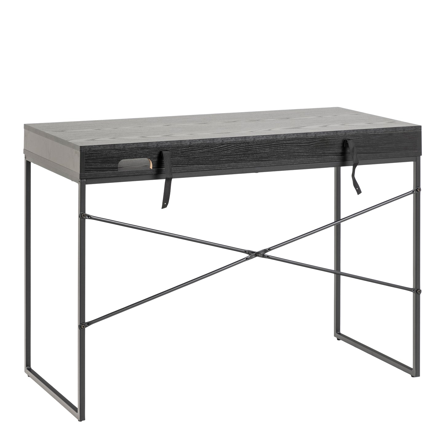 Seaford 1 Drawer Office Desk in Ash Black