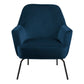 Melissa Lounge Chair in Navy Blue