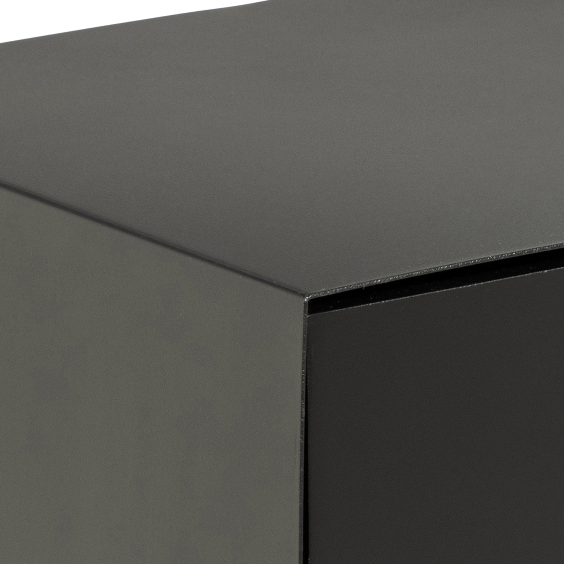 Joliet 1 Drawer Wallmounted Bedside Table in Matt Black