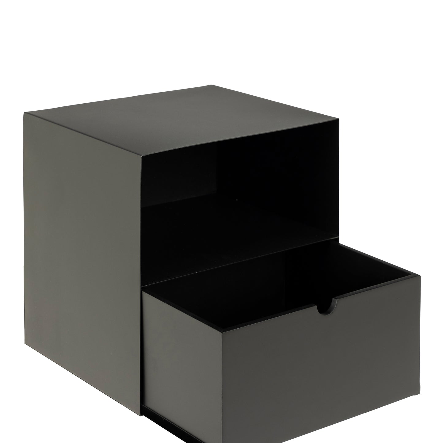 Joliet 1 Drawer Wallmounted Bedside Table in Matt Black